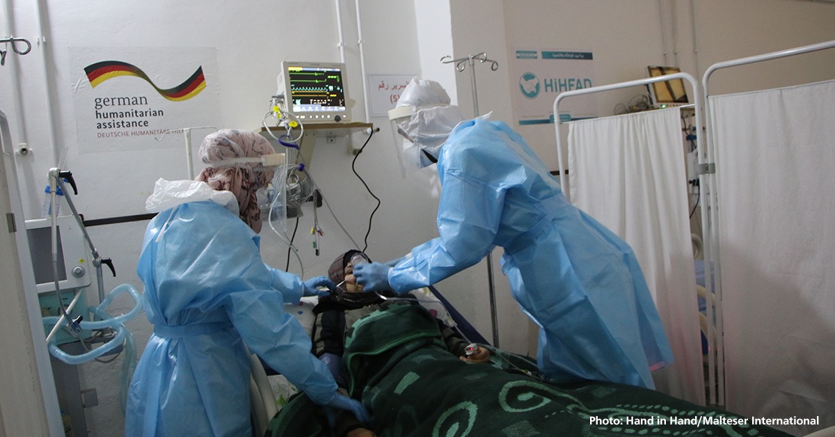 Covid cases continue to rise in Syria: Malteser International delivering oxygen and protective equipment