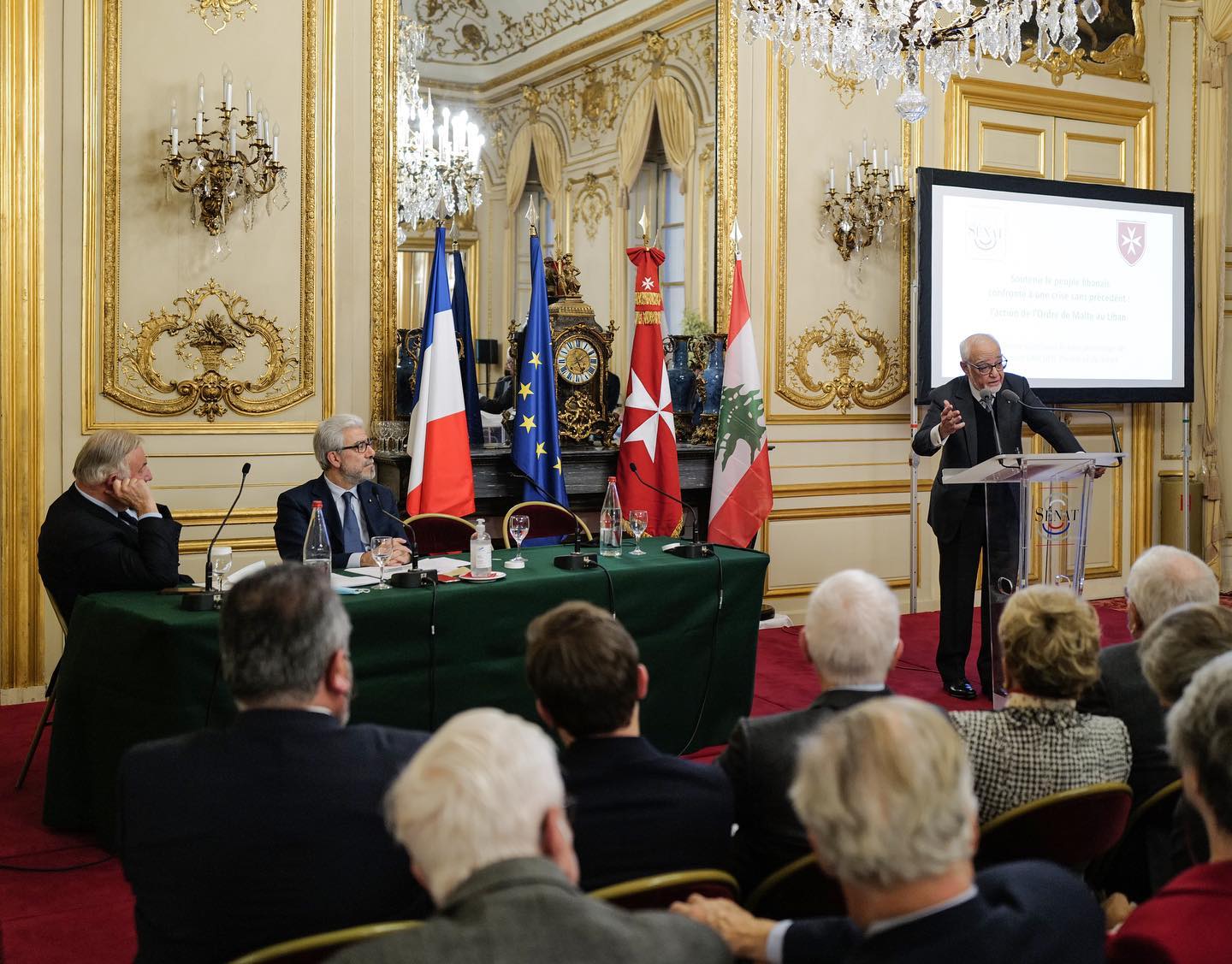 El Senado francés organiza un coloquio en apoyo de la población libanesa y sobre la labor de la Orden de Malta