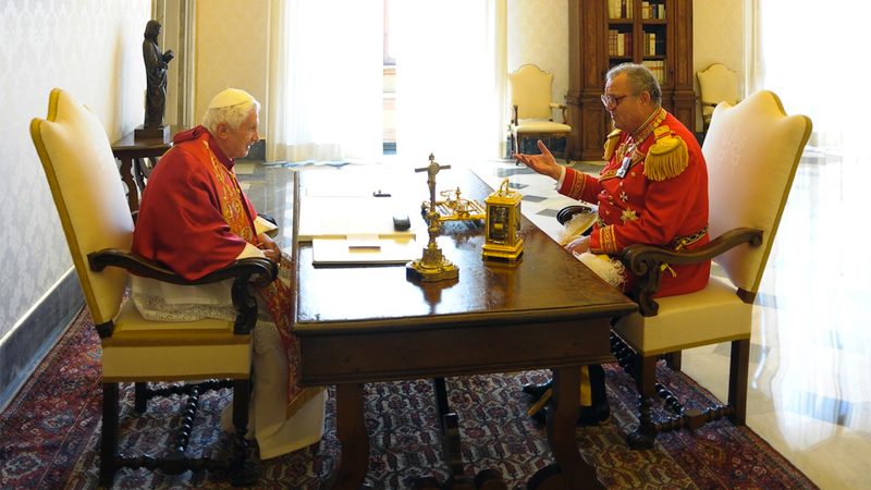 Benedict XVI receives the Grand Master in audience