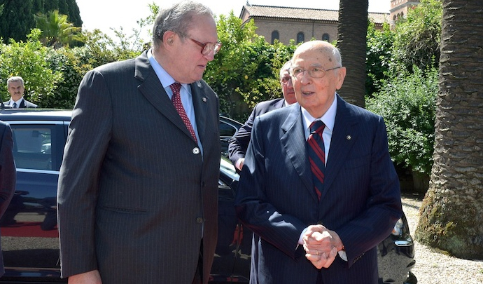 Der Präsident der Italienischen Republik zu besuch in der Magistralvilla