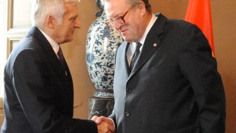 Rencontre avec le Président du Parlement Européen Jerzy Busek