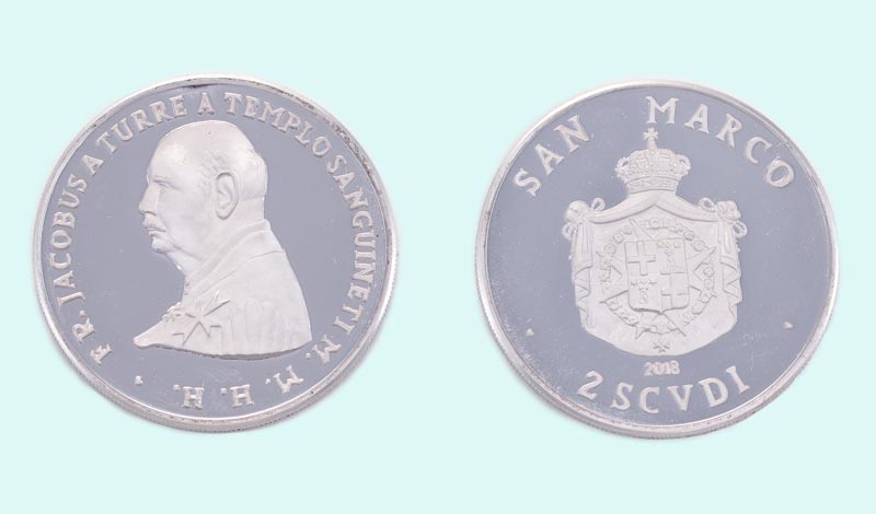Moneta in argento da 2 Scudi