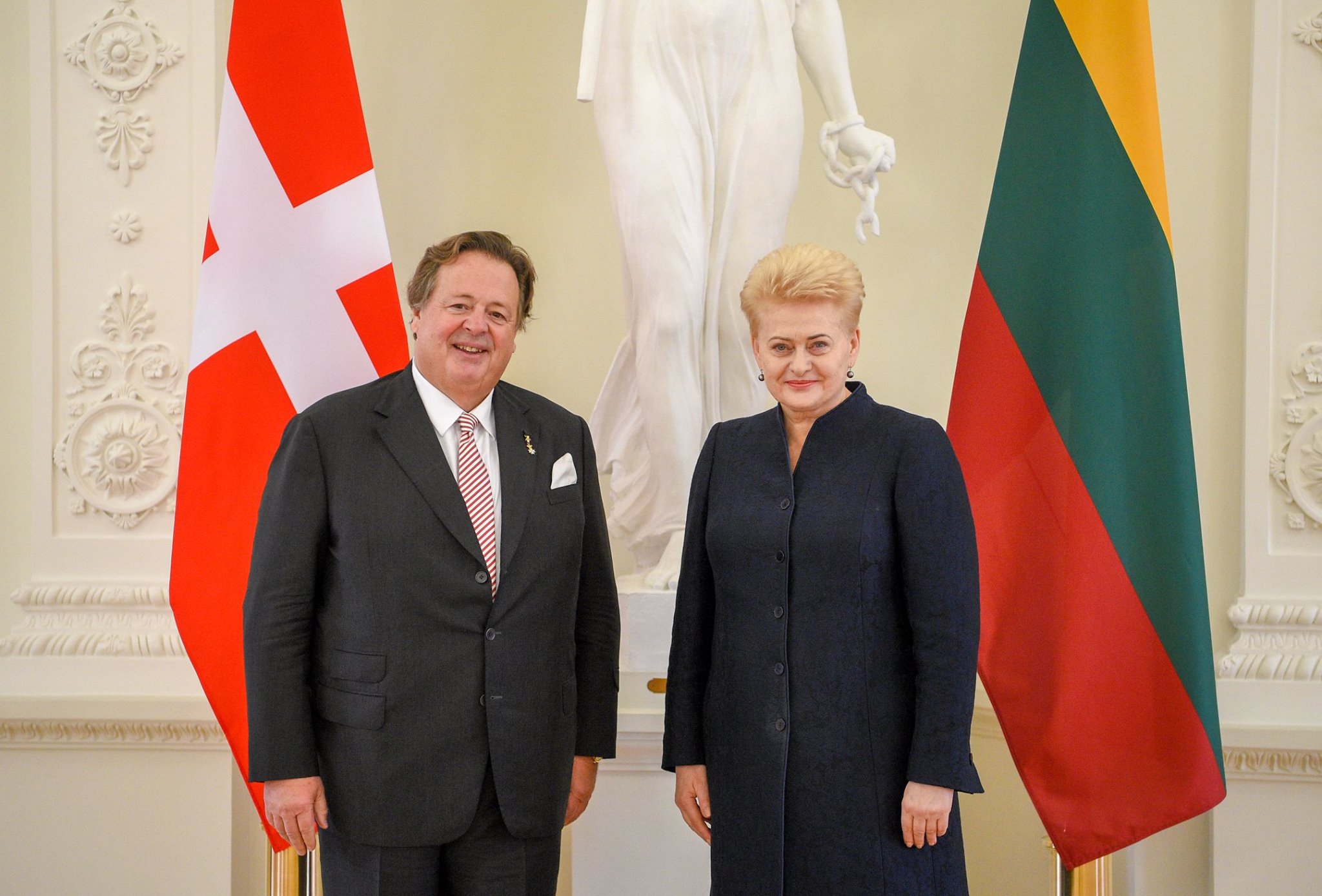 La presidenta de la República de Lituania recibiò, para la presentación de sus Cartas Credenciales, a lo nuevo embajador de la Soberana Orden de Malta