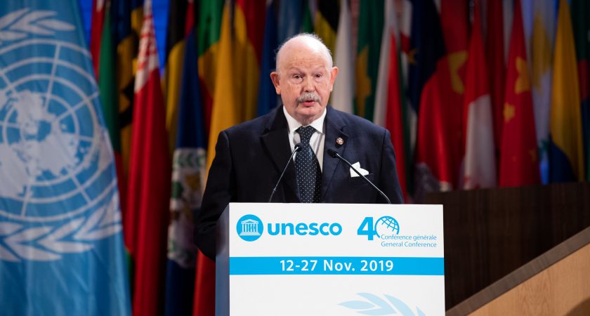 Der Großmeister des Malteserordens lobt beim Besuch der UNESCO das Engagement für Fortschritt und  die Achtung der Menschenwürde