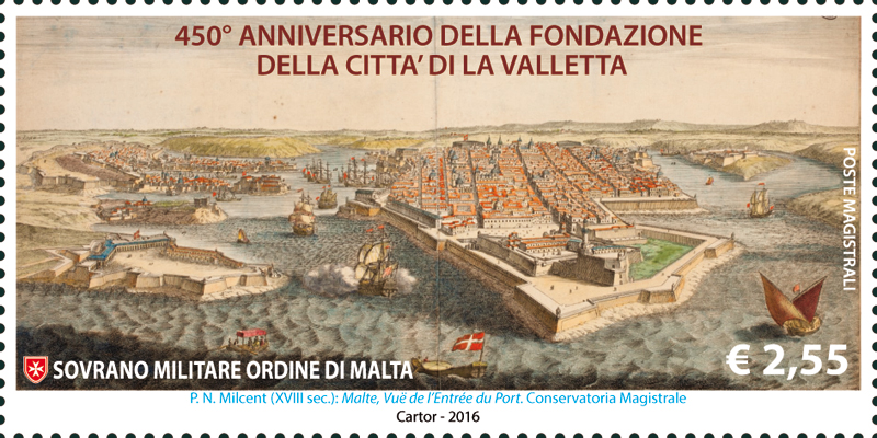 Emissione 495 – 450° ANNIVERSARIO DELLA FONDAZIONE DELLA CITTA’ DI LA VALLETTA