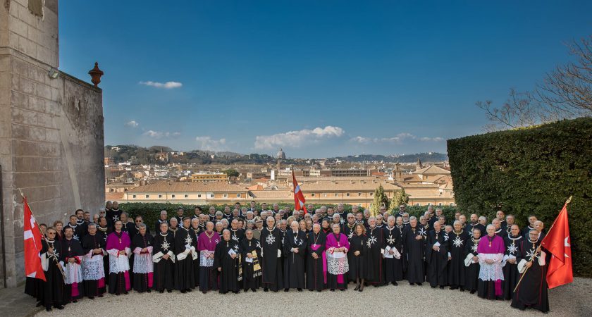 Der Großmeister besucht das Großpriorat von Rom