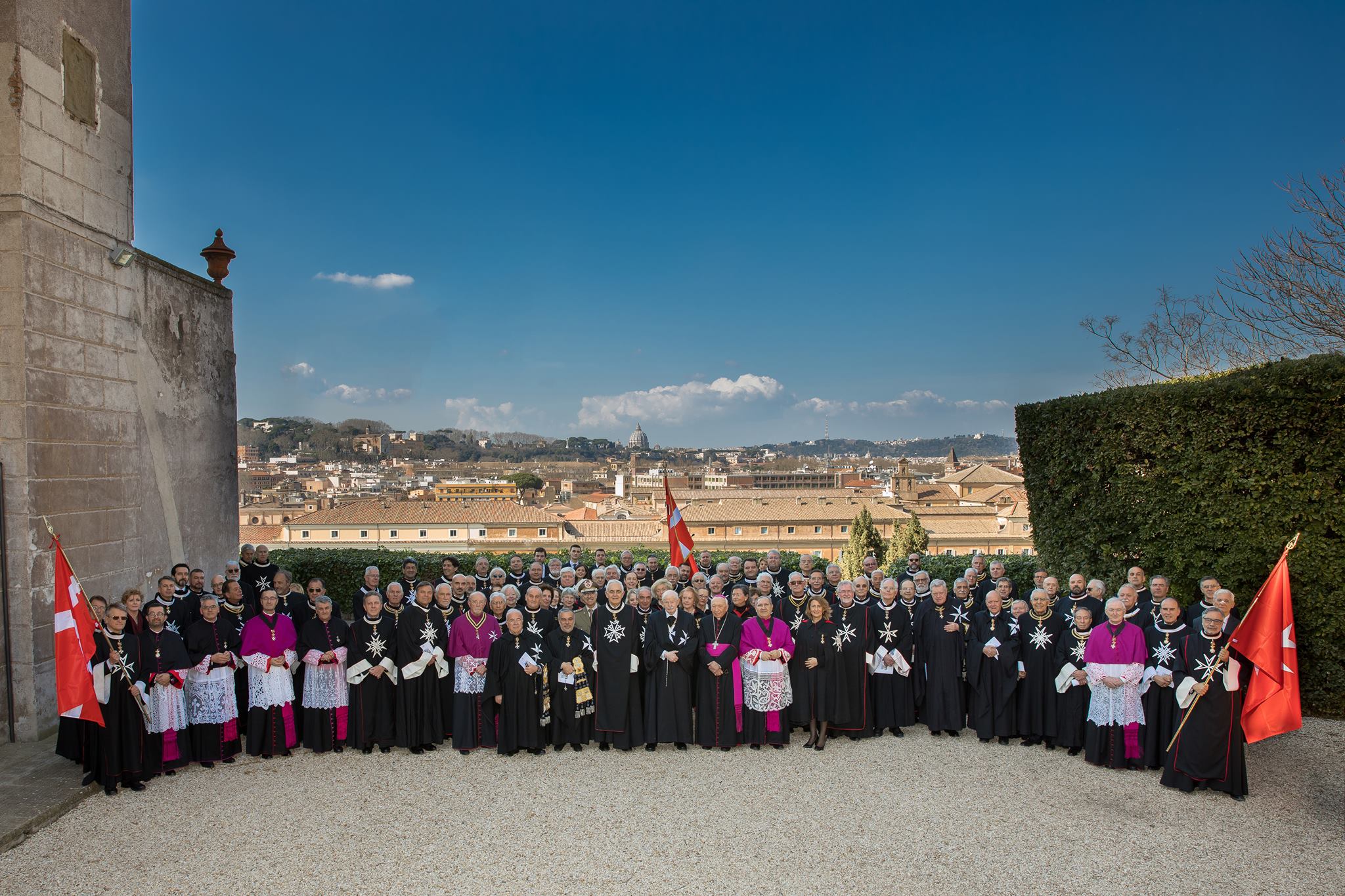 Der Großmeister besucht das Großpriorat von Rom