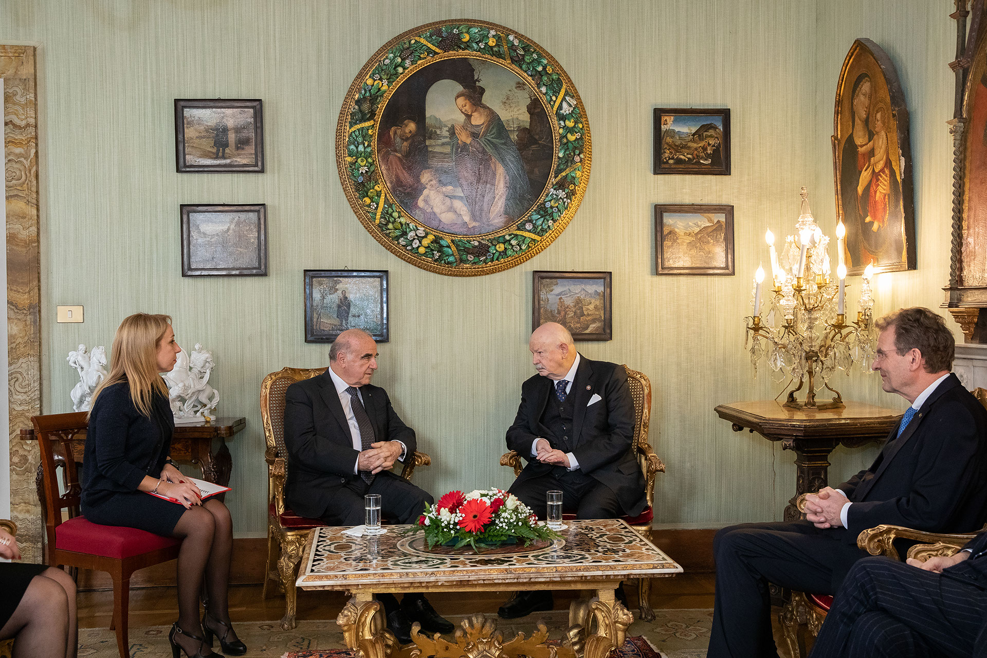 Le Président de la République de Malte reçu par le Grand Maître.  Fra’ Giacomo Dalla Torre : liens historiques et vision commune
