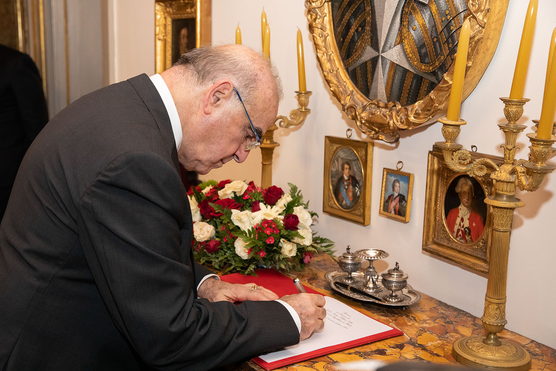 El presidente de la República de Malta, recibido por el Gran Maestre Frey Giacomo Dalla Torre: vínculos históricos y visión común