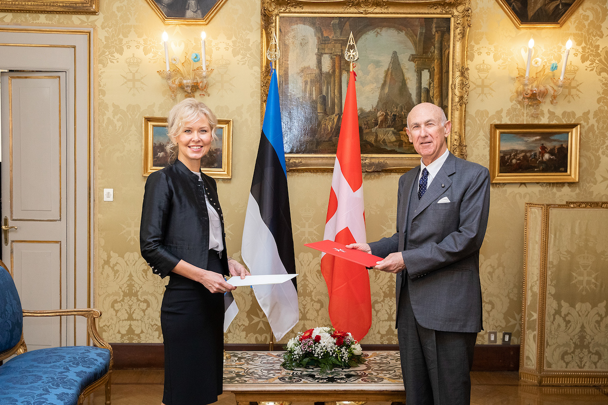 L’Estonie et l’Ordre souverain de Malte nouent des relations diplomatiques