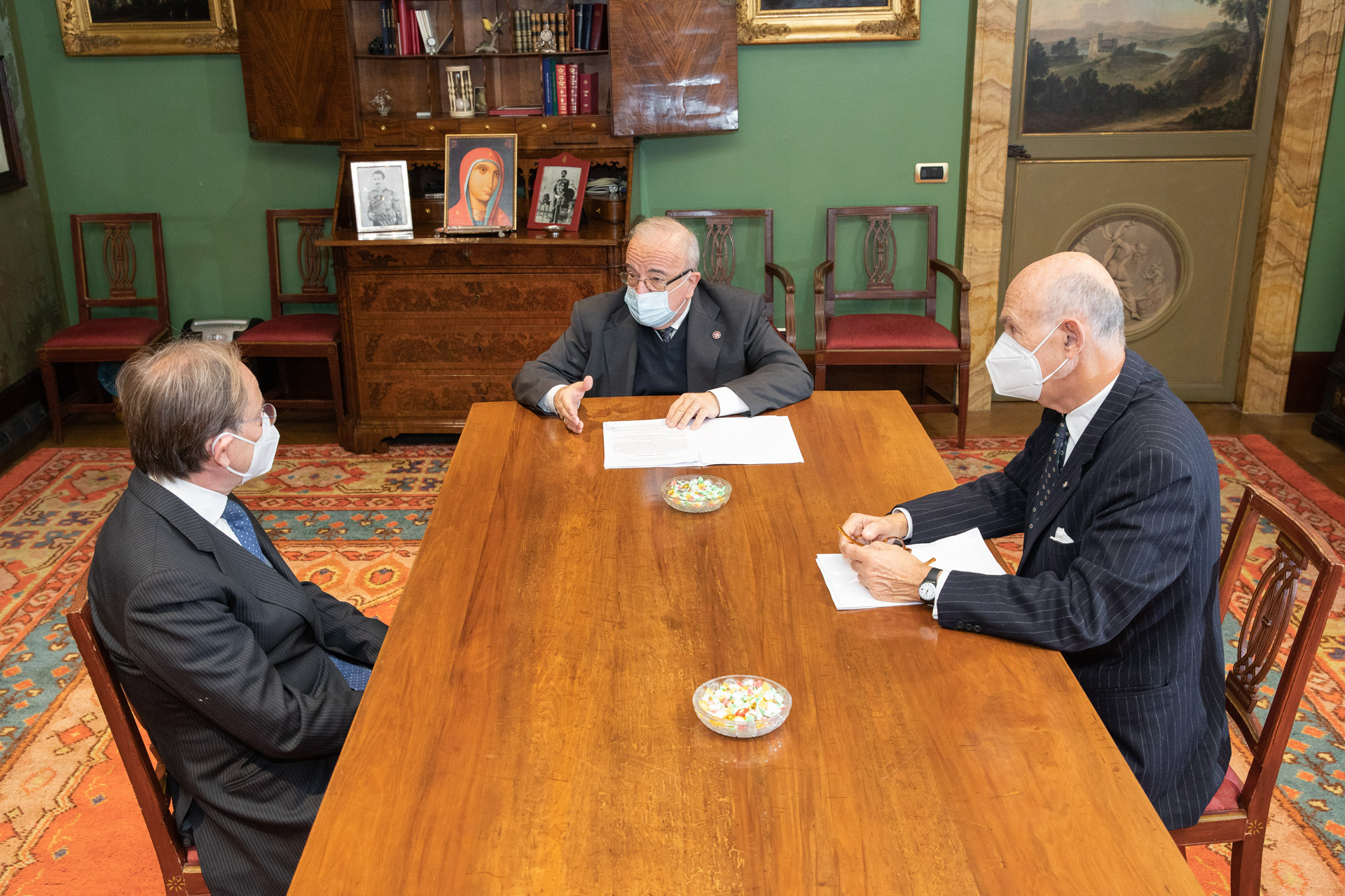 Fra’ Marco Luzzago receives Italian Ambassador Pietro Sebastiani