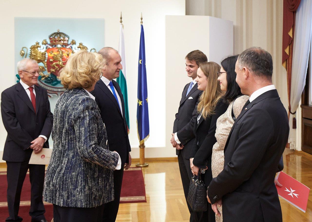 The new Ambassador of the Order of Malta to Bulgaria presents her letters of credence