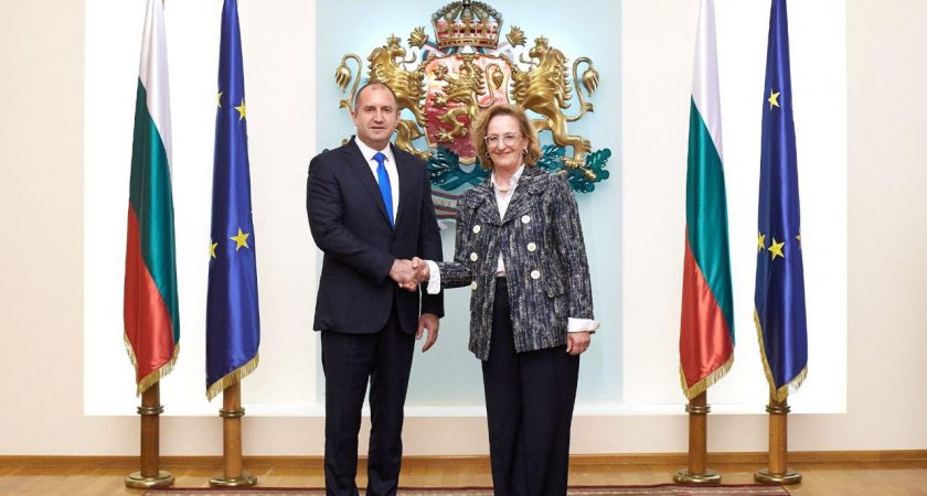 Der Präsident der Bulgarien nahm das Beglaubigungsschreiben von neuer Botschafterin des Souveränen Malteserordens