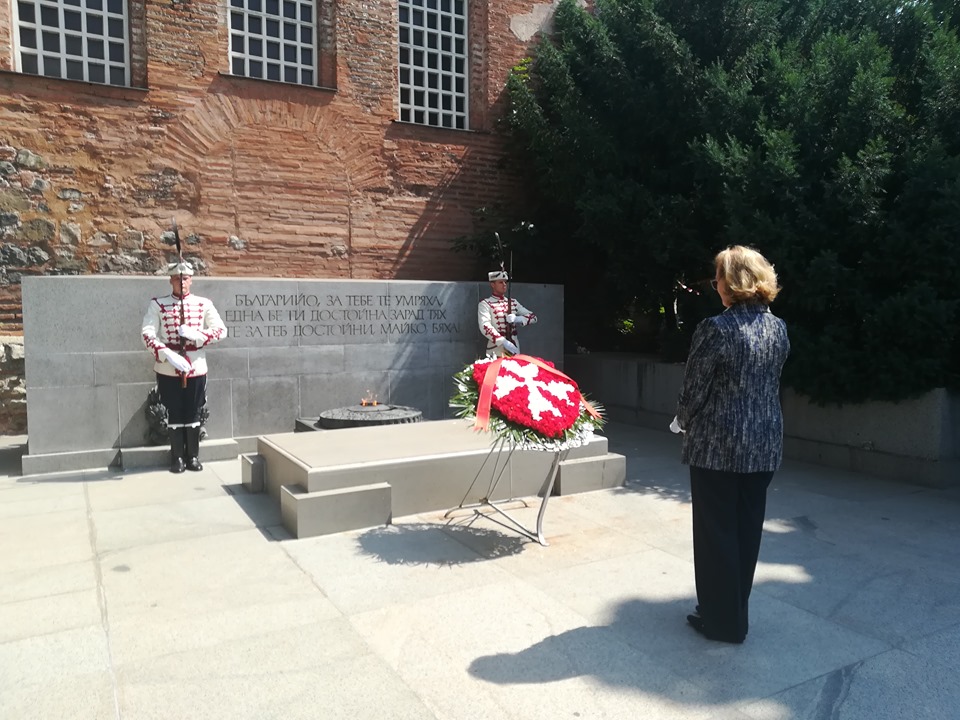 The new Ambassador of the Order of Malta to Bulgaria presents her letters of credence