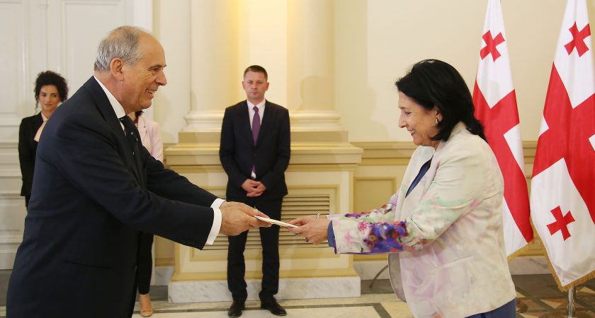 The new Ambassador of the Order of Malta to Georgia presents his letters of credence