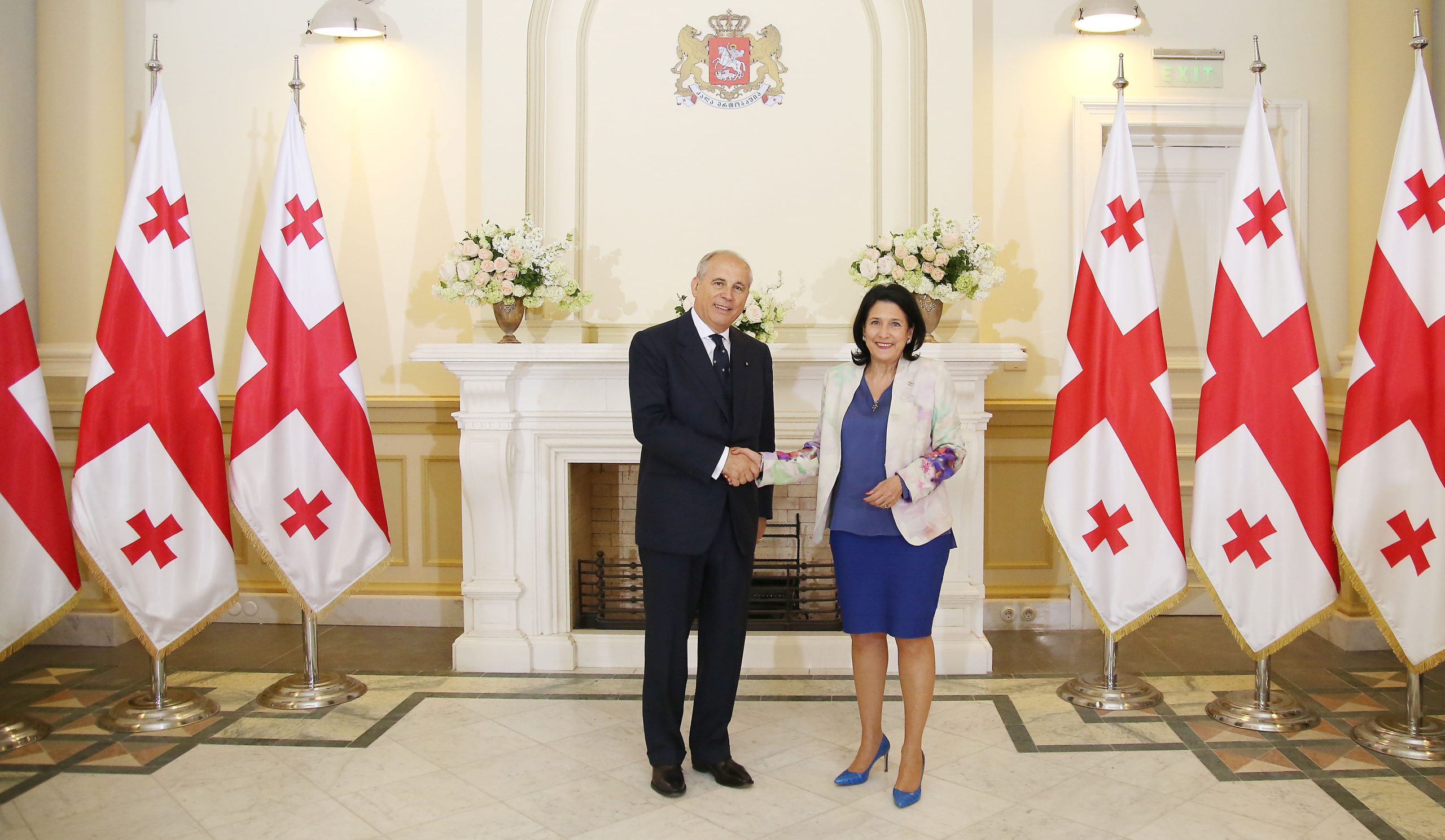 The new Ambassador of the Order of Malta to Georgia presents his letters of credence