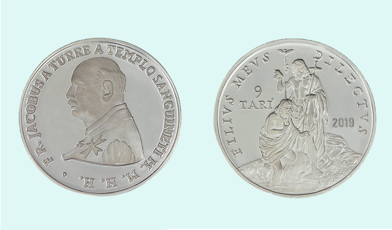 Moneta in argento da 9 Tarì