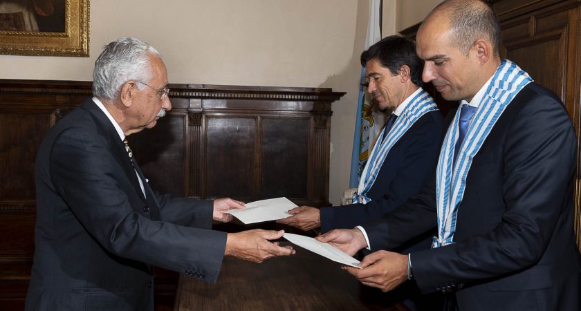 Presentazione delle credenziali dell’Amb. Marcello Celestini ai Capitani Reggenti di San Marino