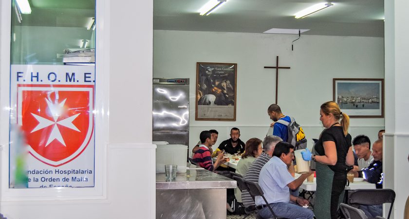 The Order of Malta’s soup kitchens in Madrid serve 500 meals daily