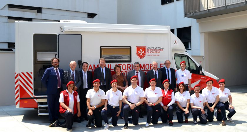 The Grand Chancellor visited the new premises of the Order’s Italian Relief Corps in Milan
