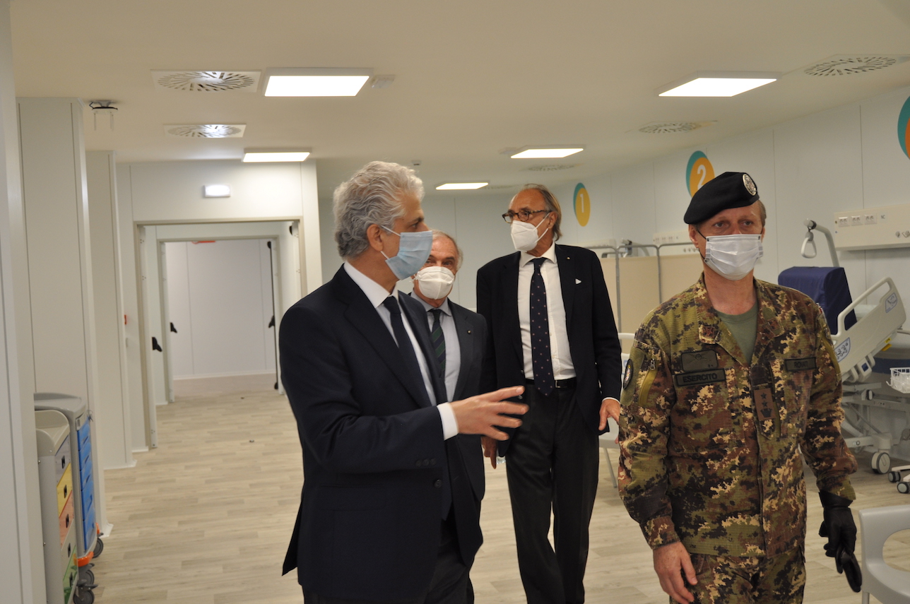 The Order of Malta’s Italian Relief Corps delivers a new Covid hospital in Civitanova to the Marche Region
