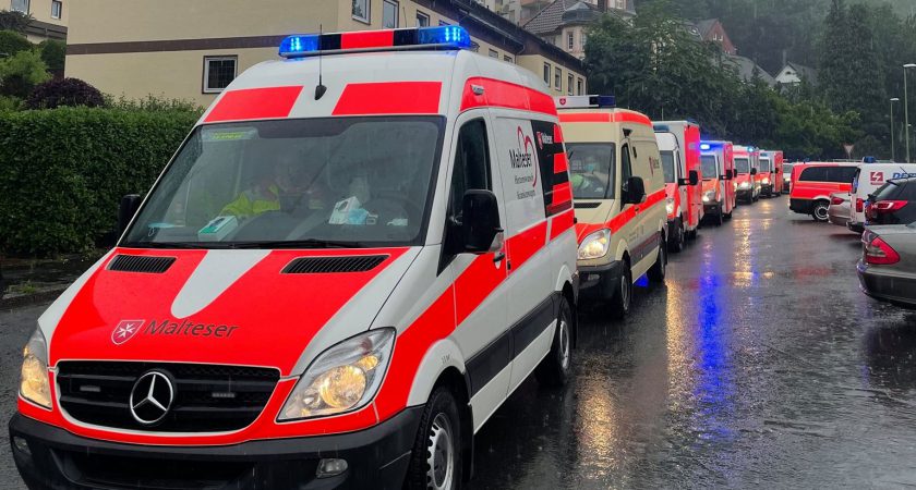 Inondazioni in Germania, intervento su vasta scala dell’Ordine di Malta