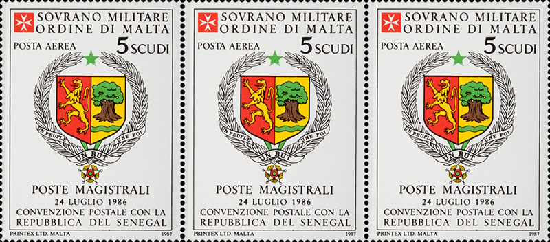 Emissione 104 – Convenzione postale con la repubblica del Senegal