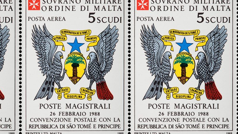 Emissione 128 – Convenzione postale con la repubblica Di San Tomè e Principe