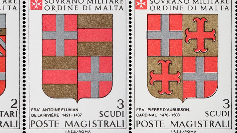Emissione 136 – Stemmi dei Gran Maestri – 1989
