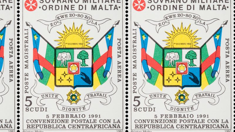 Emissione 164 – Convenzione postale con la Repubblica Centrafricana