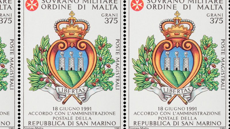 Emissione 168 – Accordo con l’amministrazione postale della repubblica di San Marino