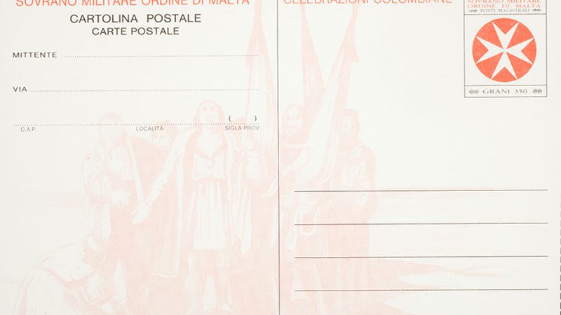 Emissione 176 – Cartolina postale “celebrazioni colombiane”