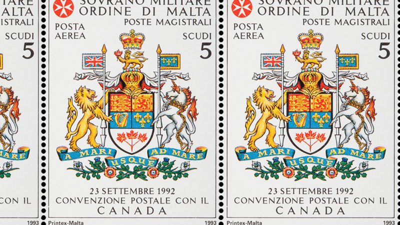 Emissione 184 – Convenzione postale con il Canada