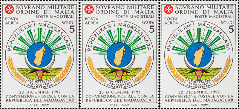 Emissione 196 – Convenzione postale con la repubblica del Madagascar