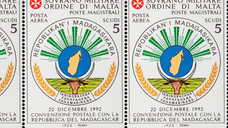 Emissione 196 – Convenzione postale con la repubblica del Madagascar