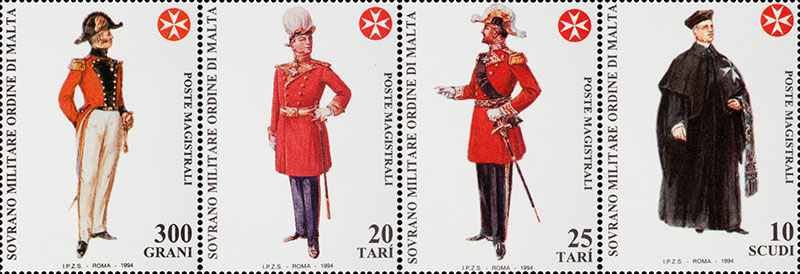 Emissione 202 – Costumi e Uniformi del Sovrano Militare Ordine di Malta 1994
