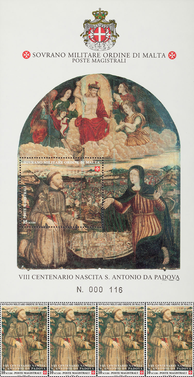 Emissione 205 – VIII Centenario della nascita di S.Antonio da Padova