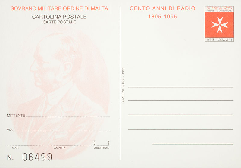 Emissione 212 – Centenario della Radio – Cartolina Postale