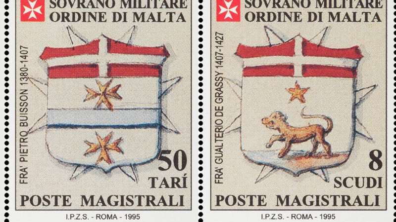 Emissione 213 – Stemmi dei Gran Priori del Sovrano Militare Ordine di Malta
