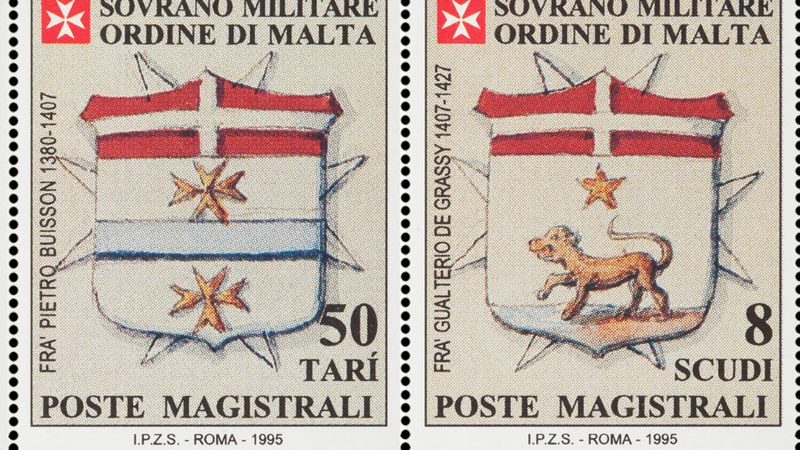 Emissione 213 – Stemmi dei Gran Priori del Sovrano Militare Ordine di Malta