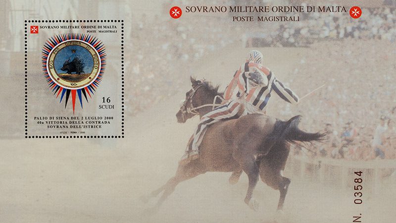 Emissione 274 – Palio di Siena del 2 Luglio 2000  –  40a Vittoria della Contrada Sovrana dell’Istrice