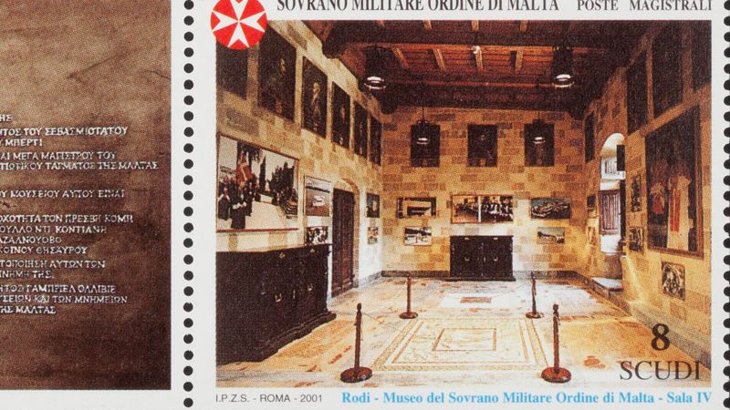 Emissione 279 – Museo del Sovrano Militare Ordine di Malta nel palazzo del Gran Maestro in Rodi
