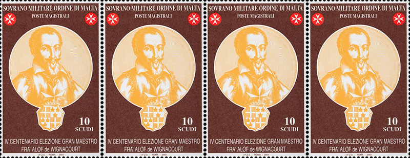 Emissione 283 – IV Centenario dell’elezione del Gran Maestro Fra’ Alof De Wignacourt