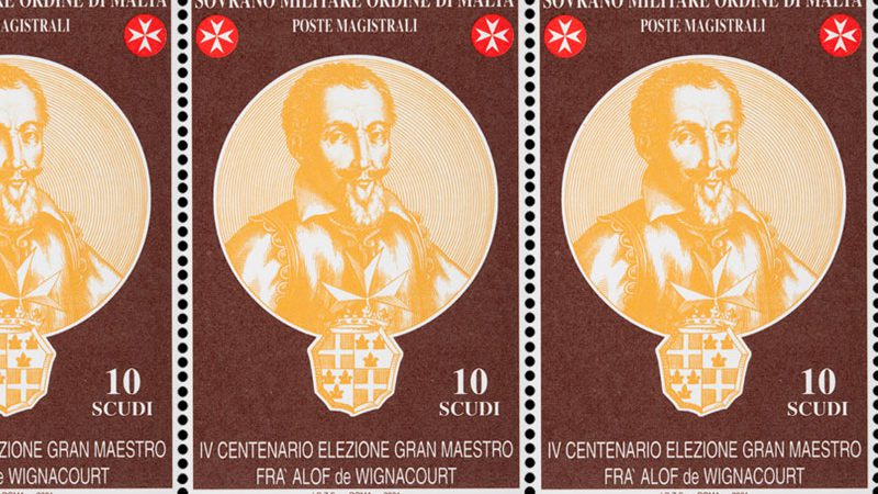 Emissione 283 – IV Centenario dell’elezione del Gran Maestro Fra’ Alof De Wignacourt