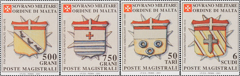 Emissione 284 – Stemmi dei gran priori del Sovrano Militare Ordine di Malta