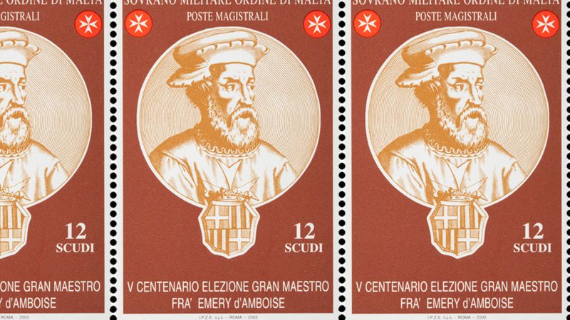 Emissione 308 – V Centenario dell’elezione del Gran Maestro Fra’ Emery D’Amboise