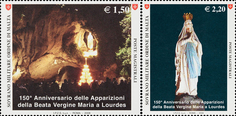 Emissione 373 – 150° Anniversario delle apparizioni della Beata Vergine Maria a Lourdes