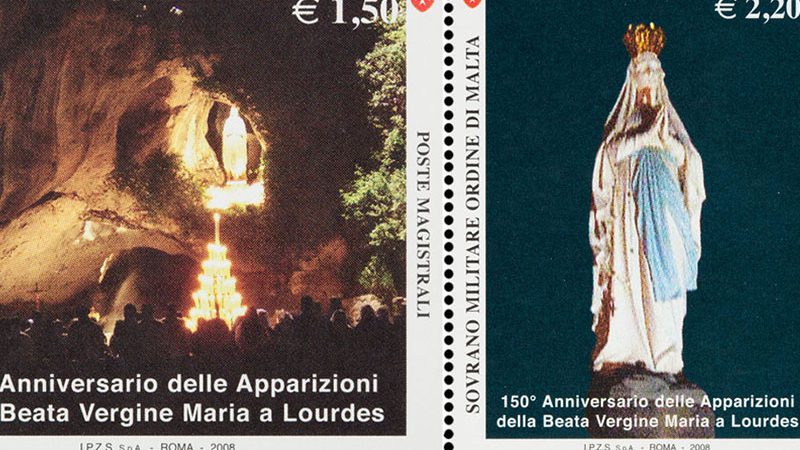 Emissione 373 – 150° Anniversario delle apparizioni della Beata Vergine Maria a Lourdes
