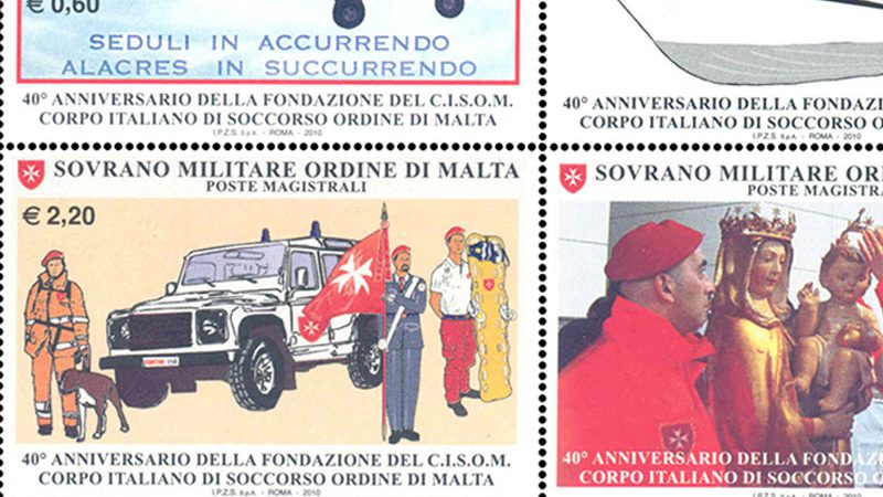 Emissione 409 – 40° Anniversario della fondazione del C.I.S.O.M. Corpo Italiano di Soccorso Ordine di Malta
