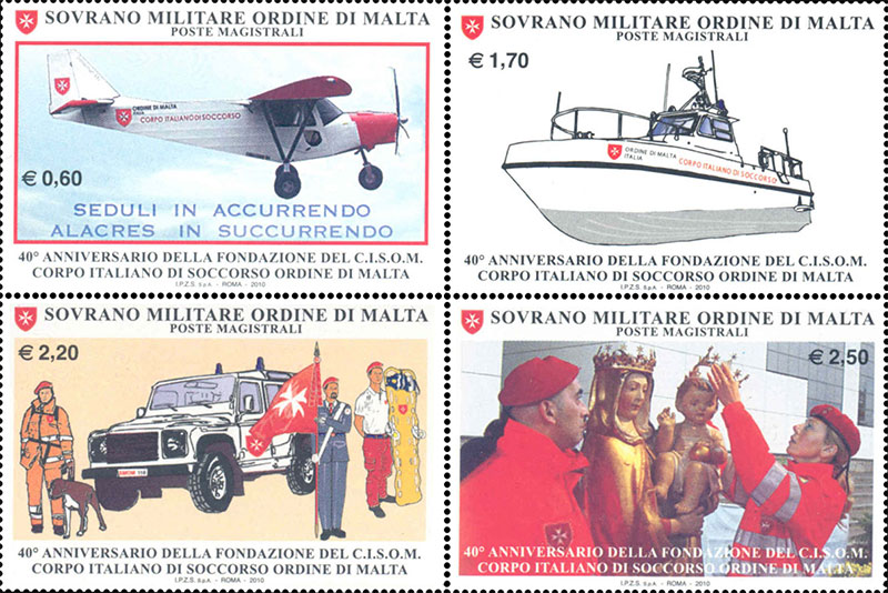 Emissione 409 – 40° Anniversario della fondazione del C.I.S.O.M. Corpo Italiano di Soccorso Ordine di Malta